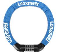 Looxmeer Candado Bicicleta Antirrobo, Cerradura Combinación 5 Dígitos, Bloqueo de Alta Seguridad, Candado de Cadena sin Llave, para Bici Moto Scooter, 90CM, Azul