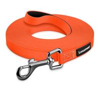 Looxmeer Correa de entrenamiento para perros, resistente al agua, 10 m, para perros grandes, medianos y pequeños, correas de entrenamiento para perros de obediencia, asa acolchada y bolsa de