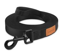 Looxmeer Correa Perro Adiestramiento, 3 M / 5M / 7M / 10M / 15M / 20M / 25M / 30M, Correa Perros Larga, Cuerda para Perros, Correa Resistente para Camping Paseo, Negro