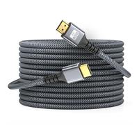 looyotul 4k Cable HDMI 20m Alta Velocidad HDMI 2.0 Cable 4K@60HZ de retorno de audio y video conector dorado 3D Arc se utiliza para televisión de ultra alta definición Xbox PS4/PS5,etc.(Plateado)