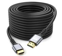 looyotul 4k Cable HDMI 20m de Ultra Alta Velocidad HDMI 2.0 Cable 4K@60Hz Conector Dorado 18gbps, Cable HDMI 3D Arc ethernet,Para Computadoras,Proyector,Monitoreo,HDTV,Xbox,PS4/PS5 (Plateado)