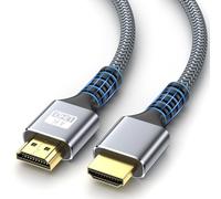 looyotul 4k Cable HDMI 5m Alta Velocidad HDMI 2.0 Cable 4K@60HZ de retorno de audio y video conector dorado 3D Arc se utiliza para televisión de ultra alta definición Xbox PS4/PS5,etc.(Plateado)