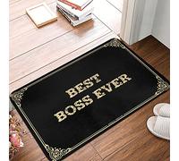 LOP Best Boss Ever - Felpudo de baño antideslizante para el hogar (40 x 60 cm)
