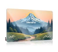 LOP Cartel de límite de cerveza Vierna-Ba: un paisaje sereno de montaña al atardecer, letrero decorativo para bar (20 x 30 cm)