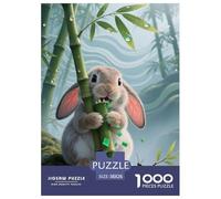 Lop-Eared Conejo Puzzle 1000 Piezas animaleses, Clásicos Rompecabezas De Bricolaje, De Noches De Juegos Desafiantes, Puzzles Gift, para Adultos Y Niños A Partir De 12 Años 38x26cm/1000pcs