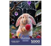 Lop-Eared Conejo Puzzle 1000 Piezas animaleses, Diversión Rompecabezas De Bricolaje, Entretenimiento Creativo, Regalo, para Adultos Y Niños A Partir De 12 Años 70x50cm/1000pcs