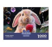 Lop-Eared ConejoJigsaw Puzzles for Adults 1000pcs Age 12+ for Adults Educational Game Challenge Toy Beautiful Decoration for Women Gifts for Man70x50cm/1000pcs