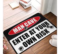 LOP Enter At Your Own Risk - Tapete de baño lavable para el hogar (65 x 90 cm)
