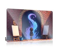 LOP Letrero de límite de cerveza con texto en inglés "Child In Front Of Mystical Swirling Light" (30 x 40 cm)