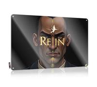 LOP Letrero de metal con texto en inglés "Drinking Signs" con texto en inglés "Rein: The Phoenix Rising Tin Sign" (20 x 30 cm)