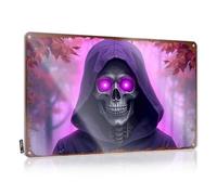 LOP Letrero de metal para adultos con texto en inglés «The Man Cave Happy Halloween» (20 x 30 cm)