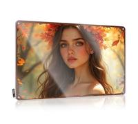 LOP Letrero divertido para patio, diseño de belleza otoñal: un retrato del esplendor de la naturaleza, letrero de estaño para garaje, decoración para cueva de hombre (20 x 30 cm)