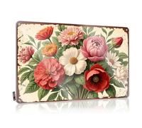 LOP Letreros de bar para el hogar, bar, divertido arreglo floral vintage, una celebración de la belleza de la naturaleza, letrero de hojalata divertido (30 x 40 cm)