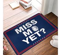 LOP Miss Me Yet? Alfombra cuadrada para baño, antifatiga, duradera, lavable, antideslizante, 50 x 80 cm