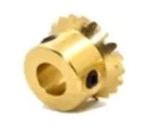 LOPAKACTAG 2 piezas 1:1 Engranaje cónico de latón 0,4 M,5,8, 1, 12, 15, 18, 20, 24, 25, 30 dientes, engranajes ángulo engrane 90 grados, diámetro interior 3/4/5 mm(Bore 3mm,1M20T)