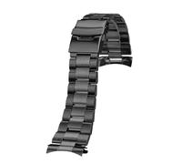 LOPAKACTAG Correa de acero inoxidable for reloj Seiko No. 5 SKX007 Skx009 20 mm y 22 Brazalete curvo for Oyster SSK003 Jubilee(G16-black,22mm)