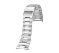 LOPAKACTAG Correa de acero inoxidable for reloj Seiko No. 5 SKX007 Skx009 20 mm y 22 Brazalete curvo for Oyster SSK003 Jubilee(G16-silver,22mm)