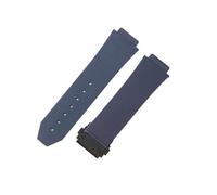 LOPAKACTAG Correa de goma for reloj Hublot Big Bang Classic Fusion (13 x 20, 16 21, 23, 19 26 mm), accesorios repuesto for pulsera hombre y mujer(Blue B clasp,16X21X18mm)