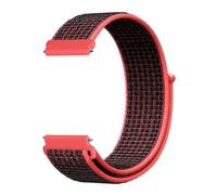LOPAKACTAG Correa de nailon for Garmin Forerunner 55, 165, 265, 965 y 255 Active 5, Vivomove Trend, Vivoactive Venu 3/2(Red black,20mm)