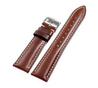LOPAKACTAG Correa de reloj cuero con cera aceite for Omega Vintage, hebilla pasador marrón, capa superior piel vaca, accesorios for correa, 18 mm, 19, 20, 21 y 22(Red Brown,20mm)