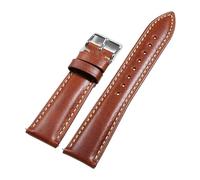 LOPAKACTAG Correa de reloj cuero con cera aceite for Omega Vintage, hebilla pasador marrón, capa superior piel vaca, accesorios for correa, 18 mm, 19, 20, 21 y 22(Light Brown,19mm)