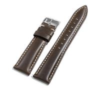 LOPAKACTAG Correa de reloj cuero con cera aceite for Omega Vintage, hebilla pasador marrón, capa superior piel vaca, accesorios for correa, 18 mm, 19, 20, 21 y 22(Green,19mm)