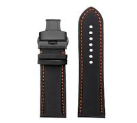 LOPAKACTAG Correa de reloj nailon 20/21/22/23/24 mm for TAG Heuer F1 Aquaracer Tudor Black Bay Hamilton IWC Mark, correas impermeables liberación rápida(A-Black Orange-Black,23mm-width)