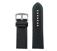 LOPAKACTAG Correa de reloj nailon 20/21/22/23/24 mm for TAG Heuer F1 Aquaracer Tudor Black Bay Hamilton IWC Mark, correas impermeables liberación rápida(Black blue-Silver,24mm-width)