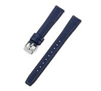 LOPAKACTAG Correa de reloj piel vaca ultrafina 10 mm y 12, correa fina 14 16 for SEIKO SSVW165 for mujer, Lola Rose, con herramienta(Blue,14mm)