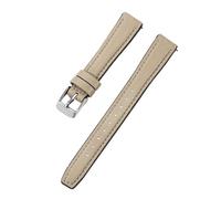LOPAKACTAG Correa de reloj piel vaca ultrafina 10 mm y 12, correa fina 14 16 for SEIKO SSVW165 for mujer, Lola Rose, con herramienta(Begie,10mm)