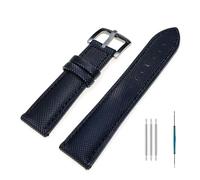 LOPAKACTAG Correa de reloj universal 20, 22 y 24 mm, fibra nailon, for Omega,for Seiko,for IWC,for Hamilton,for Oris,for Panerai, goma, for hombre mujer(Black black line,20mm)