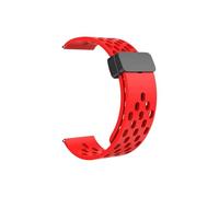 LOPAKACTAG Correa de silicona for Samsung Galaxy Watch 4, 5, 6, 7, 4/6 Classic Active 2, Amazfit Bip 3, Huawei GT4, GT3 2e(Red,Watch 5 Pro 45mm)