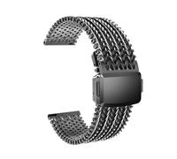 LOPAKACTAG Correa magnética de acero inoxidable 22 mm for Xiaomi Watch 2 Pro, S4, S3, S2 y S1 Active. Pulsera metálica for Redmi 5 5Lite(Black)
