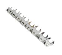 LOPAKACTAG Juego de llaves pata gallo con accionamiento métrico/imperial 3/8 pulgada for cabezal dinamométrico trinquete, cuadrado, 8 piezas repuesto Bullhorn(SAE)