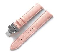 LOPAKACTAG Reloj de piel vacuno suave verde for hombre y mujer. Accesorios que sustituyen a Longines, Tissot correa DW(Pink,22)