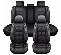 LOPAMCGH Funda Asiento Coche para Mazda Mazda6 2000 2001 2005-2023, Piel Transpirable Completo de Funda Protector Asiento Coche, Impermeable Fundas Asientos Delanteros y Traseros Coche,C Black