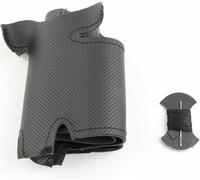 LOPBVXCY Cosida Cubierta de Volante de Cuero de Negro Bricolaje para Peugeot 307 CC 407 SW 2004 2005 2006-2009 Accesorios de Interior de Coche