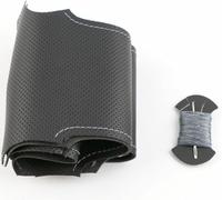 LOPBVXCY Cosida Cubierta de Volante de Cuero de Negro Bricolaje para Renault Megane 2 2003-2008 Kangoo 2008 Scenic 2 2003-2009