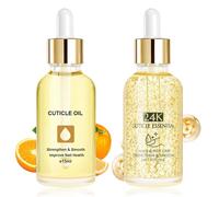 LOPHE Aceite Cutículas Uñas, 15ML*2 Aceite para Uñas y Cutículas+Esencia de Dedo, Cuticle Oil con Gotero para Reparador e Hidratante Manos y Pies de Nail, Solución Nutritiva para Clavo Conjunto C-2pcs