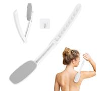 LOPHE Aplicador de Espalda Autobronceador, 2pcs Aplicador de Espalda Plegable sin Rayas, Aplicador de Espalda con Esponja, Aplicar Loción Bronceadora y Protector Solar (Gris Claro)