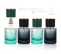 LOPHE Atomizador Perfume Recargable, 4 x 30ML Botellas de Frascos Perfume | Botella Rociadora Portátil, Espray de Colonia, Atomizador de Fragancia para Salir de Noche, Viaje, Fiestas, Citas(Cilíndrico)