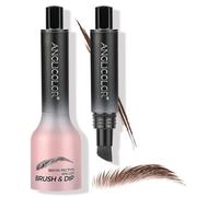 LOPHE Brow Fection - Brocha en ángulo, cepillo de cejas de inmersión para cejas, lápiz líquido de secado rápido de larga duración, fácil de colorear, modelado natural, relleno de cejas (#04 Chocolate)