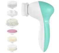 LOPHE Cepillo de Limpieza Facial, 7 en 1 Cepillo Limpiador Facial Eléctrico Para Limpieza Profunda, Masaje Facial, Eliminación De Puntos Negros，Verde