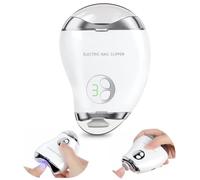 LOPHE Cortauñas Eléctrico, 3 velocidades Cortauñas Eléctrica Ajustable Automático, Cortaúñas Automático y Pulidor 2 en 1 con Luz LED y Recargable por USB, para Niños y Adultos