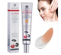 LOPHE Crema CC Que Cambia de Color, 45 ml CC Crema Correctora de Color, SPF 25 BB Cream de Centella Asiática, Silky Cream CC, Base de Maquillaje Hidratante con Color, Natural Uniformiza el Ton (Dark)