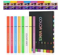 LOPHE Eyeliner Colores, 8 Colored UV Delineador de Ojos de Colores para Maquillaje Fluorescente Cara, Eyeliner Waterproof de Larga Duración, Lapiz de Ojos para Maquillaje Neon Fiesta Artístico