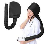 LOPHE Gorro Termico para Cabello, Gorro Secador de Pelo con Cordón | Gorro para Secador de Pelo Reutilizable, Gorra de Secado de Pelo Mujeres y Niñas para Cabello de Secado Rápido, Negro