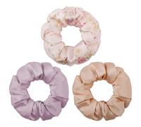 LOPHE Grandes Coleteros, 3 Pcs Coleteros de Satén, Coleteros de Seda de Morera 100% Pura Más Suaves Que la Seda para Mujeres y Niñas, Bandas Elásticas para el Pelo, Estilo A