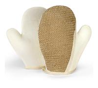 LOPHE Guantes Exfoliantes de Yute, 2pcs Manopla Exfoliante | Guantes de Ducha para Hombres y Mujeres con Fibras Vegetales, Exfoliating Glove para Spa,Masaje y Eliminar La Piel Muerta