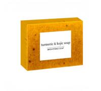 LOPHE Jabón Cúrcuma Facial, 100g Jabón de Cúrcuma para la Cara, Aroma Agradable, Soap con Gránulos de Turmeric Natural, Pastillas de Soap para Acne Espalda, Fácil de Limpiar y Duradero (1pc)